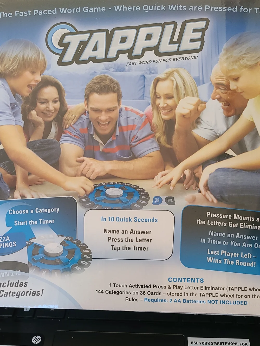 TAPPLE Fast Word Game - Blue- Party Word Challenge